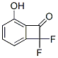 Bicyclo[4.2.0]octa-1,3,5-trien-7-one,  8,8-difluoro-5-hydroxy- Struktur