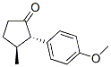 Cyclopentanone, 2-(4-methoxyphenyl)-3-methyl-, (2S,3S)- (9CI) Struktur