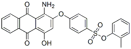 o-tolyl p-[(1-amino-9,10-dihydro-4-hydroxy-9,10-dioxo-2-anthryl)oxy]benzenesulphonate Struktur