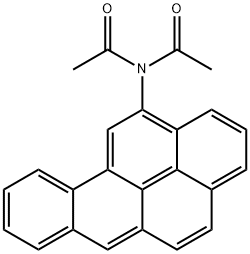 12-N,N-diacetylaminobenzo(a)pyrene Struktur