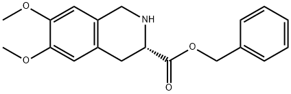 Benzyl 6,7-dimethoxy-1,2,3,4-tetrahydroisoquinoline-3-carboxylate Struktur