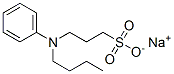 3-(N-Butylanilino)-1-propanesulfonic acid sodium salt Struktur