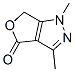 4H-Furo[3,4-c]pyrazol-4-one,  1,6-dihydro-1,3-dimethyl- Struktur