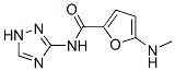 2-Furancarboxamide,  5-(methylamino)-N-1H-1,2,4-triazol-3-yl-  (9CI) Struktur