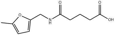 Pentanoic acid, 5-[[(5-methyl-2-furanyl)methyl]amino]-5-oxo- (9CI) Struktur