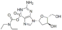 6-diethylcarbamyloxy-2'-deoxyguanosine Struktur