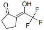 Cyclopentanone, 2-(2,2,2-trifluoro-1-hydroxyethylidene)-, (Z)- (9CI) Struktur