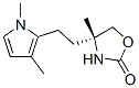 2-Oxazolidinone,4-[2-(1,3-dimethyl-1H-pyrrol-2-yl)ethyl]-4-methyl-,(4R)-(9CI) Struktur