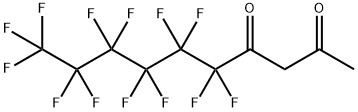 (PERFLUOROHEPTANOYL)ACETONE Struktur