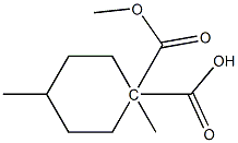 1,1-Cyclohexanedicarboxylicacid,4-methyl-,dimethylester(9CI) Struktur