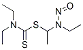 N,N-diethyl-1-[1-(ethyl-nitroso-amino)ethylsulfanyl]methanethioamide Struktur