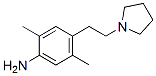 Benzenamine, 2,5-dimethyl-4-[2-(1-pyrrolidinyl)ethyl]- (9CI) Struktur