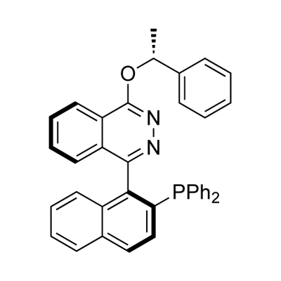 (S)-(-)-4-[2-(DIPHENYLPHOSPHINO)-1-NAPHTHALENYL]-N-[(R)-1-PHENYLETHOXY]PHTHALAZINE Struktur