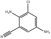 2,5-DIAMINO-3-CHLOROBENZONITRILE Struktur