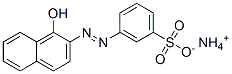 ammonium 3-[(1-hydroxy-2-naphthyl)azo]benzenesulphonate Struktur