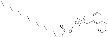 dimethyl(naphthylmethyl)[2-[(1-oxohexadecyl)oxy]ethyl]ammonium chloride Struktur