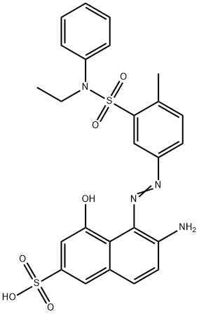 6-amino-5-[[3-[(ethylphenylamino)sulphonyl]-4-methylphenyl]azo]-4-hydroxynaphthalene-2-sulphonic acid Struktur