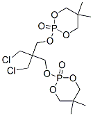 2,2'-[[2,2-bis(chloromethyl)propane-1,3-diyl]bis(oxy)]bis[5,5-dimethyl-1,3,2-dioxaphosphorinane] 2,2'-dioxide Struktur