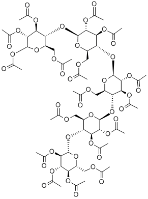 D-Cellopentoseheptadecacetate Struktur