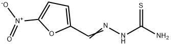 5-NITRO-2-FURALDEHYDE THIOSEMICARBAZONE Struktur