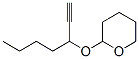 2-[(1-Butyl-2-propynyl)oxy]tetrahydro-2H-pyran Struktur