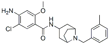 4-amino-5-chloro-2-methoxy-N-[8-[(3-methylphenyl)methyl]-8-azabicyclo[ 3.2.1]oct-3-yl]benzamide Struktur