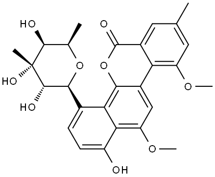 CHRYSOMYCIN B Struktur