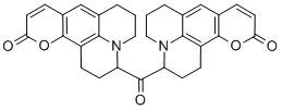 BIS(2,3,5,6-1H,4H-TETRAHYDROQUINOLIZINO[9,9A,1-GH]COUMARIN-3-YL)CARBONYL Struktur