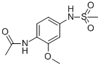 N-[2-METHOXY-4-(METHYLSULFONYLAMINO)PHENYL]ACETAMIDE Struktur