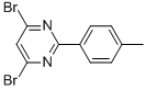 4,6-DIBROMO-2-(4-METHYLPHENYL)PYRIMIDINE Struktur