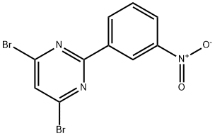 4,6-DIBROMO-2-(3-NITROPHENYL)PYRIMIDINE Struktur