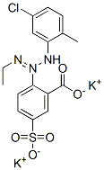 dipotassium 2-[3-(5-chloro-2-tolyl)-1-ethyltriazen-2-yl]-5-sulphonatobenzoate Struktur