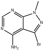 3-BROMO-1-METHYL-1H-PYRAZOLO[3,4-D]PYRIMIDIN-4-AMINE Struktur