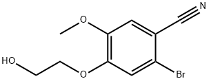 2-BROMO-4-(2-HYDROXY-ETHOXY)-5-METHOXY-BENZONITRILE price.