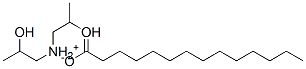 bis(2-hydroxypropyl)ammonium myristate  Struktur