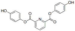 bis(4-hydroxyphenyl) pyridine-2,6-dicarboxylate  Struktur