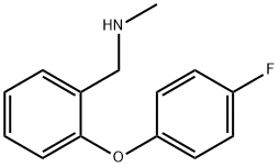 1-[2-(4-FLUOROPHENOXY)PHENYL]-N-METHYLMETHYLAMINE Struktur