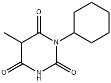 1-Cyclohexyl-5-methylbarbituric acid Struktur