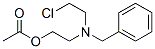 benzyl-2-acetoxyethyl-2'-chloroethylamine Struktur