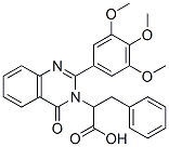 2-[4-oxo-2-(3,4,5-trimethoxyphenyl)quinazolin-3-yl]-3-phenyl-propanoic acid Struktur