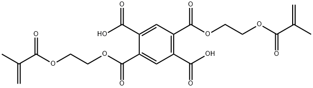 1,4-bis[2-[(2-methyl-1-oxoallyl)oxy]ethyl] dihydrogen benzene-1,2,4,5-tetracarboxylate Struktur