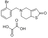 5-(o-Bromobenzyl)-5,6,7,7a-tetrahydro-4H-thieno(3,2-c)pyridin-2-one ox alate Struktur