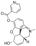 morphine 3-nicotinate Struktur