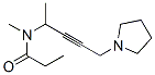 N-Methyl-N-[1-methyl-4-(pyrrolidin-1-yl)-2-butynyl]propanamide Struktur