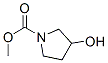 1-Pyrrolidinecarboxylicacid,3-hydroxy-,methylester(9CI) Struktur