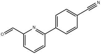 4-(6-FORMYLPYRIDIN-2-YL)BENZONITRILE, 9& Struktur