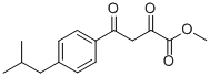 METHYL 4-(4-ISOBUTYLPHENYL)-2,4-DIOXOBUTANOATE Struktur