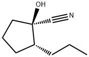 Cyclopentanecarbonitrile, 1-hydroxy-2-propyl-, (1R,2R)- (9CI) Struktur