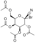 2,3,4,6-TETRA-O-ACETYL-1-BROMO-1-DEOXY-BETA-D-GALACTOPYRANOSYL CYANIDE Struktur