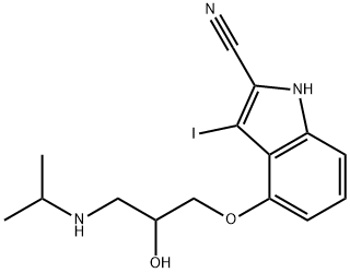 Iodocyanopindolol Struktur